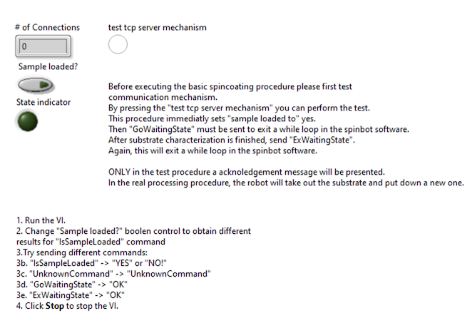 LabView TCP Screenshot